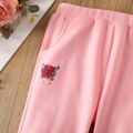 Toddler Girl Letter Butterfly Print Elasticized Pants Pink image 4