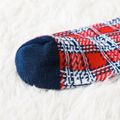 Family Matching Christmas Plaid Pattern Thermal Crew Socks Red image 3