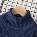 Toddler Boy/Girl Bsaic Turtleneck Thick Fleece Lined Sweater Royal Blue image 3