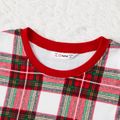Christmas Family Matching Red Plaid Long-sleeve Pajamas Sets (Flame Resistant) MultiColour image 3