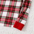 Christmas Family Matching Red Plaid Long-sleeve Pajamas Sets (Flame Resistant) MultiColour image 4