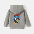 PAW Patrol Toddler Girl/Boy character print zip-up Hooded Jacket Sweatshirt Grey image 3