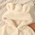 Baby Girl 3D Ear Hooded Thermal Fuzzy Cape LightApricot image 3