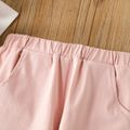 Toddler Girl/Boy Basic Solid Color Elasticized Pants Pink image 3