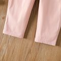 Toddler Girl/Boy Basic Solid Color Elasticized Pants Pink image 5