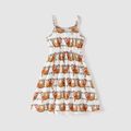 Christmas Family Matching Allover Sloth Print Cami Dresses and Short-sleeve T-shirts Sets Multi-color image 5