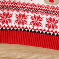 Christmas Baby Boy/Girl Allover Pattern Long-sleeve Knitted Sweater Red image 5