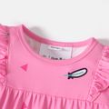 Harry Potter 2pcs Toddler Girl Ruffled Long-sleeve Tee and Elasticized Leggings Set Pink image 4