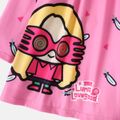 Harry Potter 2pcs Toddler Girl Ruffled Long-sleeve Tee and Elasticized Leggings Set Pink image 3