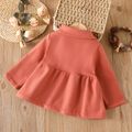 Toddler Girl Sweet Double Breasted Lapel Collar Coat Watermelonred