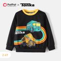 Tonka Toddler Boy Trucks Print Pullover Sweatshirt Black image 1