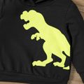 2pcs Baby Boy Dinosaur Print Long-sleeve Hoodie and Sweatpants Set ColorBlock image 4
