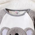 Neonato Unisex Cuciture in tessuto Koala Infantile Manica lunga Tute Grigio image 3