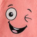 Baby Girl Graphic Embroidered Pink Knitted Hooded Long-sleeve Pullover Pink image 4