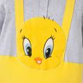 Looney Tunes Baby Boy/Girl 95% Cotton Long-sleeve Faux-two Animal Embroidered Jumpsuit Pale Yellow image 4