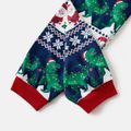 Christmas Family Matching Dinosaur Graphic Raglan-sleeve Allover Print Pajamas Sets (Flame Resistant) DeepSapphireBlue image 5