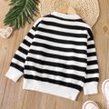 Toddler Boy/Girl Classic Stripe Knit Sweater Black/White image 2