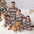 Natal Look de família Manga comprida Conjuntos de roupa para a família Pijamas (Flame Resistant) Café image 5