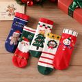 5-pairs Baby / Toddler Christmas Crew Socks Set Red image 1