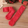 Baby Solid Ribbed Thick Long Stockings Red image 1