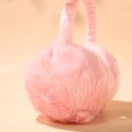 Kid Bow Decor Fluffy Ear Muffs Pink image 3