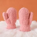 Baby / Toddler Plush Thermal Mittens Gloves Pink image 1