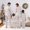 Christmas Family Matching Allover Xmas Tree Print Long-sleeve Pajamas Sets (Flame Resistant) White image 5