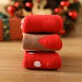 3-pairs Baby Christmas Thermal Socks Set Red image 3