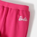 Barbie 2pcs Toddler Girl Character Print Pink Hoodie Sweatshirt and Flared Pants Set Pink image 5