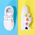 Toddler / Kid Colorful Heart Graphic Casual Shoes White image 1