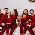 Weihnachten Familien-Looks Langärmelig Familien-Outfits Pyjamas (Flame Resistant) rot schwarz image 3