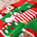 4-pairs Baby / Toddler Christmas Thermal Crew Socks Red image 2