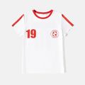 Family Matching White Short-sleeve Graphic Football T-shirts (Canada) White image 3