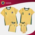 Family Matching Yellow Short-sleeve Graphic Football T-shirts (Australia) Yellow image 1