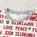 Christmas Family Matching Allover Letter Print Long-sleeve Pajamas Sets (Flame Resistant) Red image 3