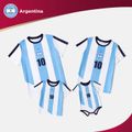 Family Matching Short-sleeve Graphic Blue Football T-shirts (Argentina) Blue image 2