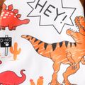 Toddler Boy Animal Dinosaur Print Long Raglan Sleeve Tee Brown image 3