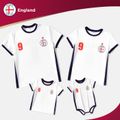 Family Matching Short-sleeve Graphic White Soccer T-shirts (England) White image 1