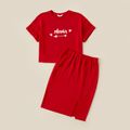 Valentine's Day Mommy and Me Short-sleeve Graphic Sets ColorBlock image 1