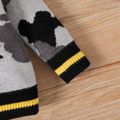 Baby Boy Lion Embroidered Camouflage Knitted Sweater Grey image 4