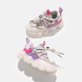 Toddler / Kid Letter & Holographic Detail Chunky Sneakers Pink image 2