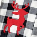 Christmas Family Matching Reindeer Graphic Thickened Flannel Long-sleeve Plaid Tops ColorBlock image 4