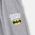 Justice League Justice League Kid Boy Logo Print Hoodie Sweatshirt/ Elasticized Cotton Pants Flecked Grey image 3