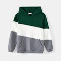 Family Matching Colorblock Long-sleeve Hoodies Color block image 2