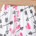 Baby Boy/Girl Allover Heart & Arrow Print Pants Hot Pink image 5