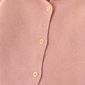 Kid Boy/Kid Girl Solid Color Hooded Knit Sweater Jacket Pink image 4