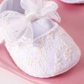 Baby / Toddler White Bow Soft Sole Cloth Princess Dresses Shoes White image 4