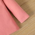 Baby Boy/Girl Solid Mock Neck Long-sleeve Top Pink image 5