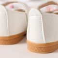 Toddler / Kid Faux Pearl Butterfly Decor White Mary Jane Shoes White image 4