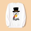 Thanksgiving Day Family Matching Turkey & Letter Print Long-sleeve Sweatshirts Color block image 2